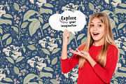 Seamless Flowers heliotrope pattern, a Pattern Graphic by Vintage (Thumbnail 13 of 16)