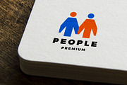Modern Initial M People Logo, a Branding & Logo Template by mesuka (Thumbnail 1 of 2)