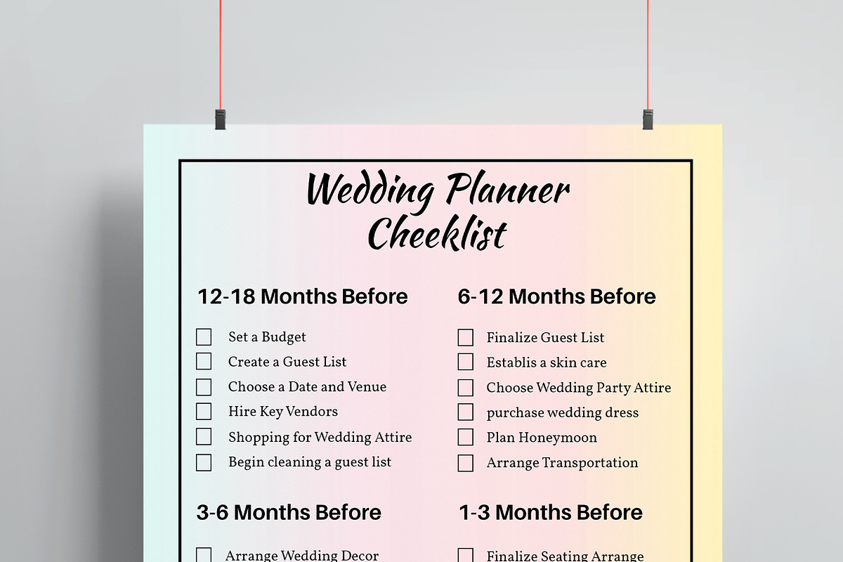 Wedding Planning Checklist, a Stationery Template by MightyDesign (Photo 4 of 8)