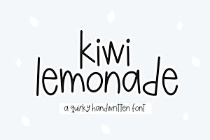 Kiwi Lemonade Handwritten Font