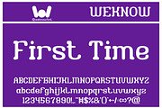 First Time font, a Font by weknow (Thumbnail 1 of 8)
