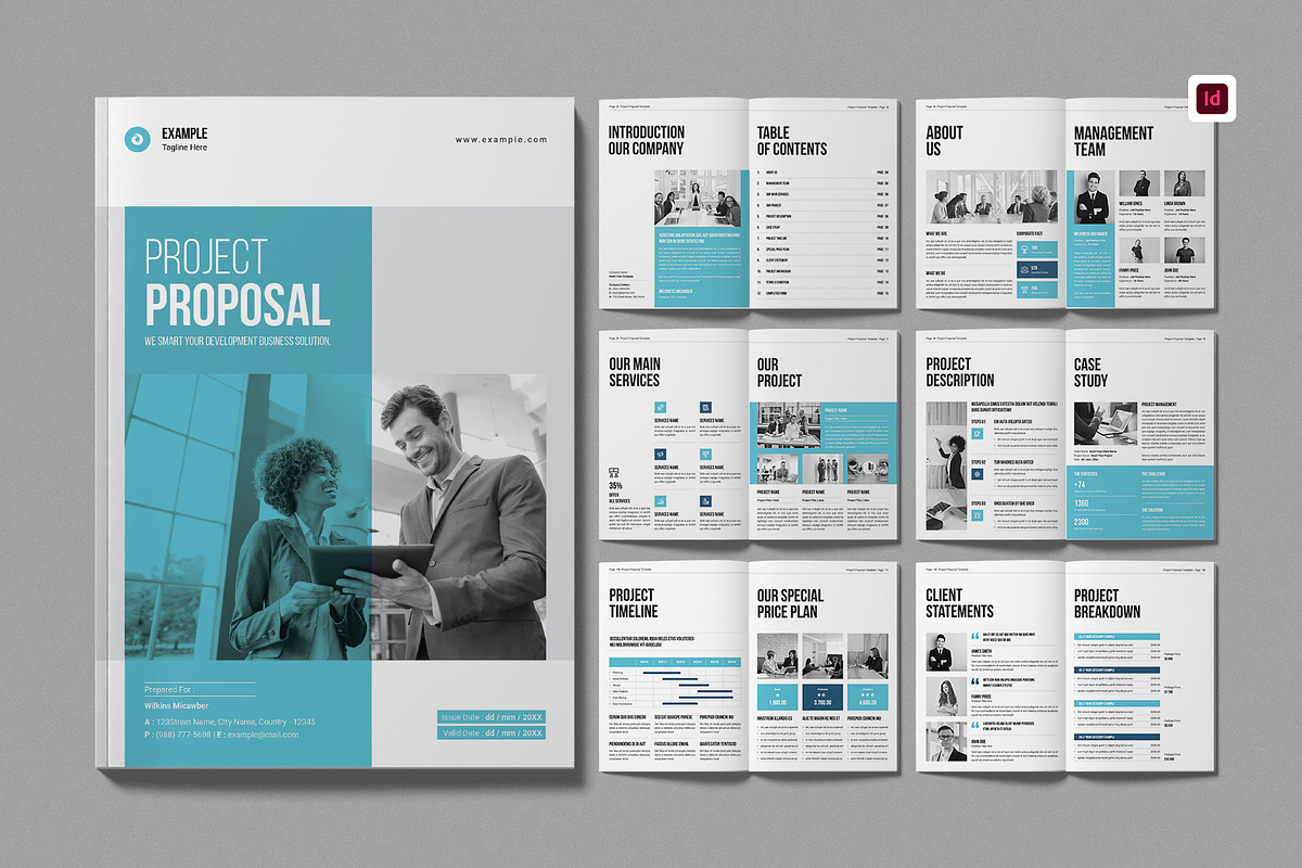 Project Proposal Template, a Brochure Template by Work-Envance (Photo 1 of 7)