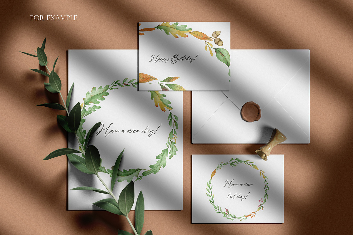 Watercolor fall clipart, an Object Graphic by OrangePeafowlArt (Photo 10 of 13)