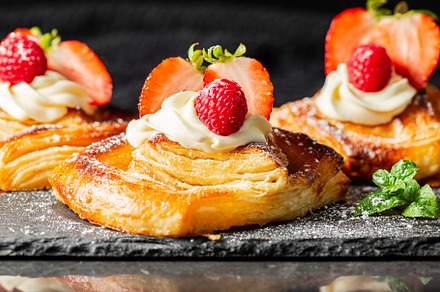 Delicious flaky Danish Pastry, a Food & Drink Photo by Rob D