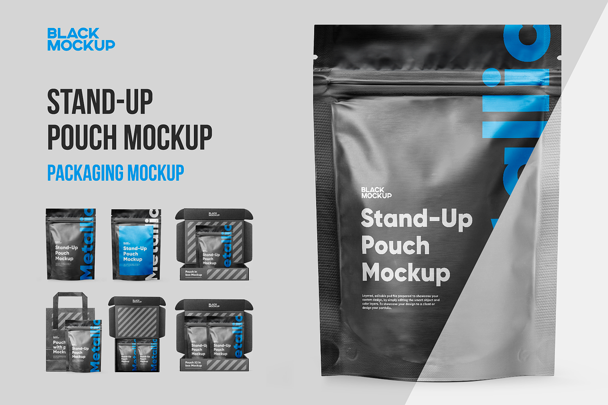 Pouch Bag Mockup Set, a Product Mockup by BlackMockup (Photo 1 of 13)