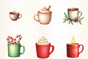 Christmas Hot Chocolate Mug Clipart, an Illustration by CrexoraLab (Thumbnail 3 of 5)