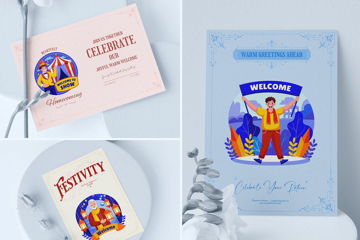 Welcome Illustration Art Set, a Person Illustration by Vectors Market (Photo 4 of 9)