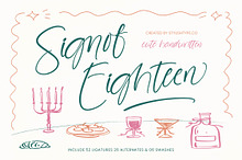 Signof Eighteen Cute Handwritten