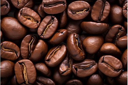 coffee beans, food texture, macro, a Food & Drink Photo by dinabelenko