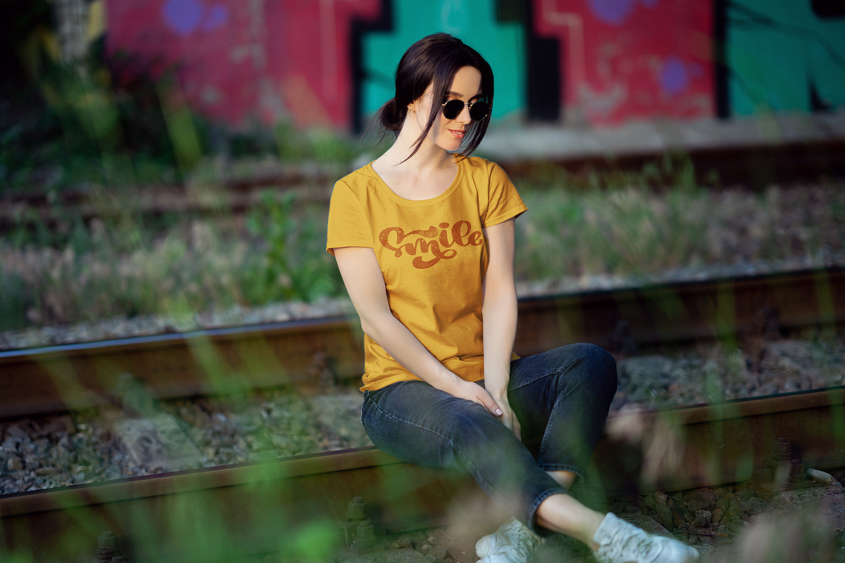 Female T-Shirt Mock-Up v4, a Shirt Mockup by 2dsight (Photo 2 of 7)