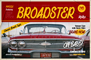 Broadster - Classic Brush Type, a Sans Serif Font by ikiiko (Thumbnail 1 of 7)
