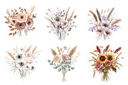Boho Mother's Day Floral Bouquets, an Illustration by CreationArt (Thumbnail 5 of 5)
