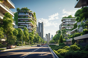 Sustainable Buildings In Modern City