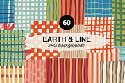 Earth & LINE: Hand Drawn Backgrounds, a Background Graphic by Sweet Fig (Thumbnail 1 of 9)