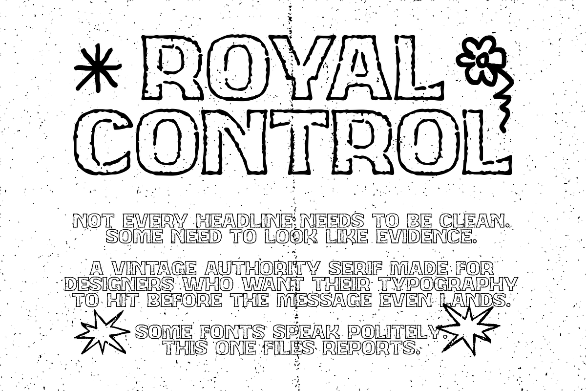 Basehead Outline - Rough Font, a Sans Serif Font by Typeparties (Photo 4 of 6)