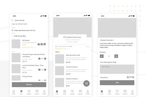 Foodo - Delivery Design Wireframe