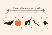 Hand Drawn Halloween Frames &Clipart, an Object Graphic by Katie Lisker (Thumbnail 4 of 4)