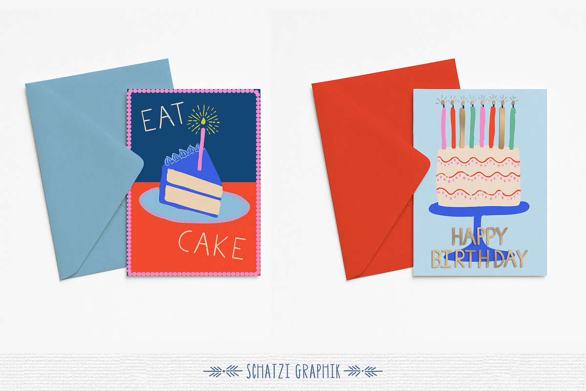 Birthday Party Illustration Set, an Object Illustration by Schatzi Graphik (Photo 5 of 7)