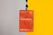 Conference Name Tag Mockup, a Product Mockup by Jacob Waites (Thumbnail 5 of 8)