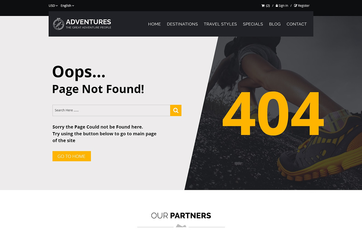 Adventures and Tour PSD Template, a Websites & App Template by ewises (Photo 15 of 15)
