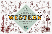 Western Horse Cowboy Graphics, an Object Illustration by Antiquaria (Thumbnail 1 of 8)