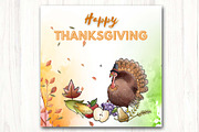 Thanksgiving Social media template, a Social Media Template by Vibrant Design Shop (Thumbnail 6 of 7)