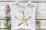 Wooden Christmas Sublimation Clipart, a Work Illustration by CraftArtStudio (Thumbnail 5 of 6)
