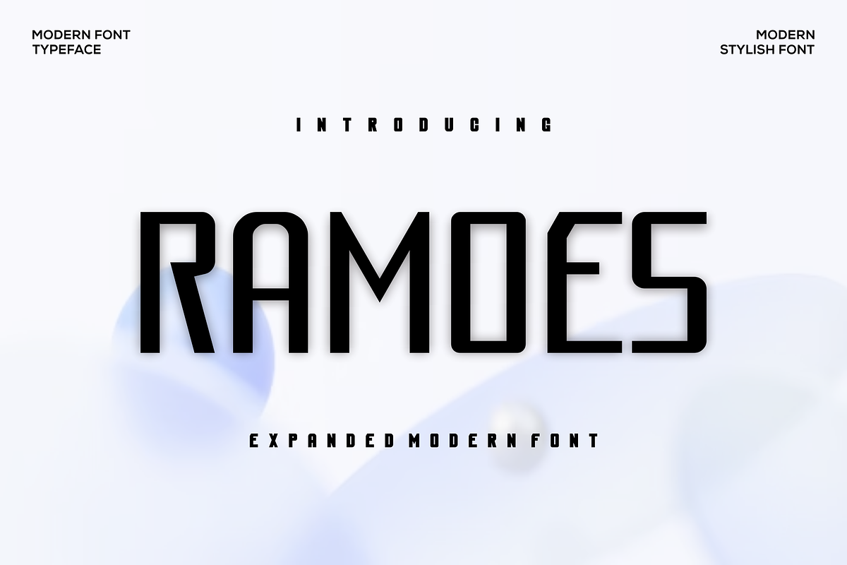 Ramoes Font, a Sans Serif Font by agusariyadi (Photo 1 of 4)