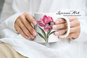 Peonies with Butterflies, an Illustration by Leonaa art (Thumbnail 7 of 10)