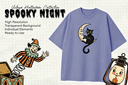 Spooky Night PNG Vintage Collection, a Seasonal Illustration by DreamoraArt (Thumbnail 2 of 9)