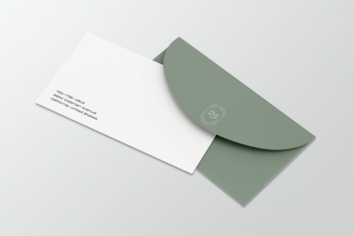 Envelope & Greeting Card Mockup, a Print Template by Mockupdaddy (Photo 2 of 8)
