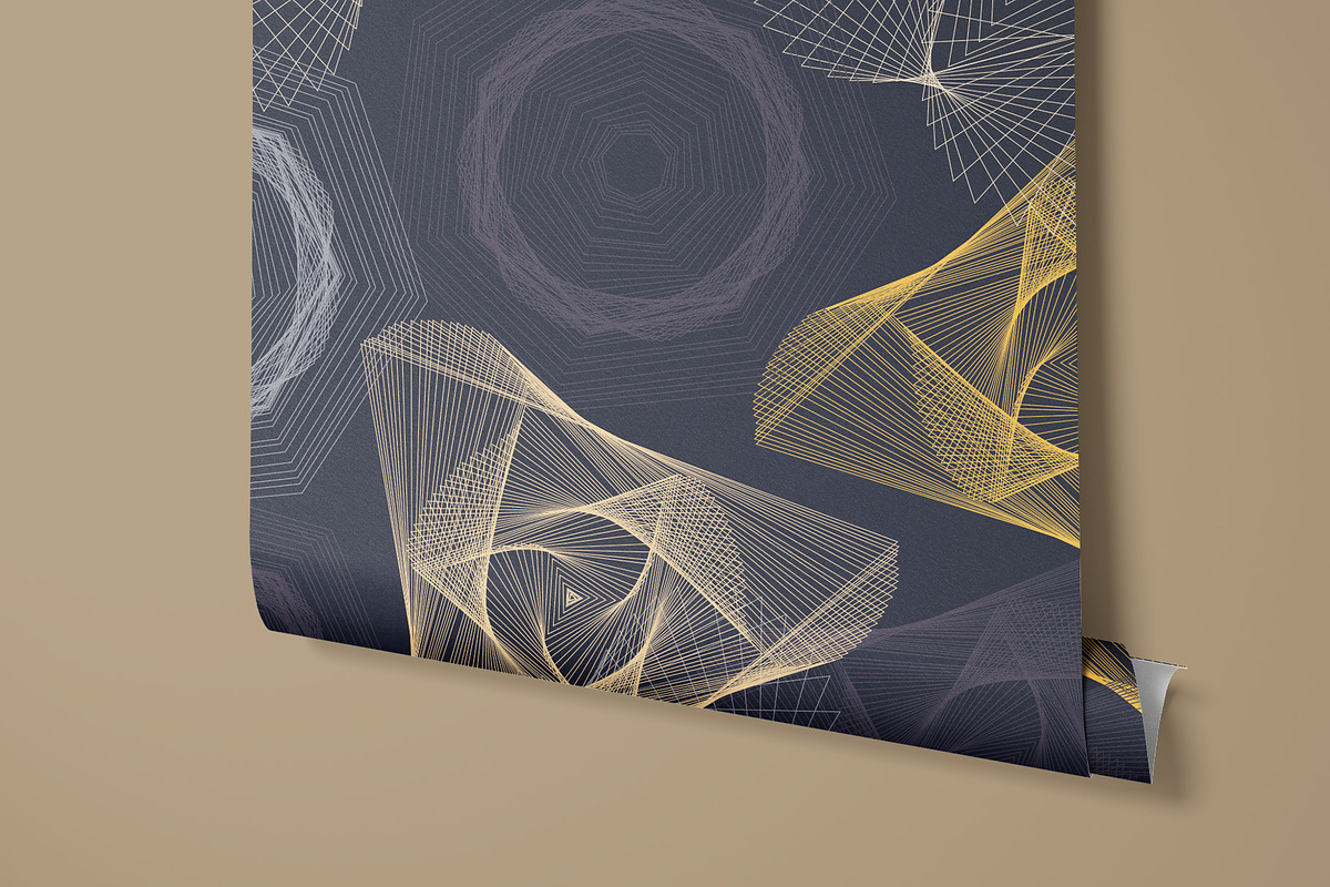Muted Abstract Shapes Pattern, a Wallpaper Graphic by Bloomart Studio (Photo 5 of 6)