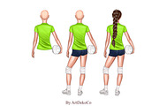 volleyball clipart, a Sport Illustration by DekoArt (Thumbnail 3 of 5)
