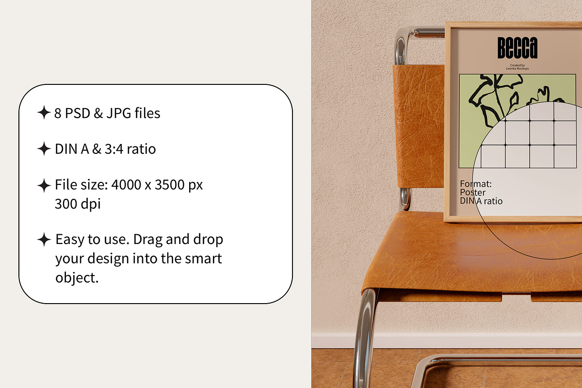 8 Frame Mockups Set, a Household Mockup by Bonumo (Photo 3 of 13)