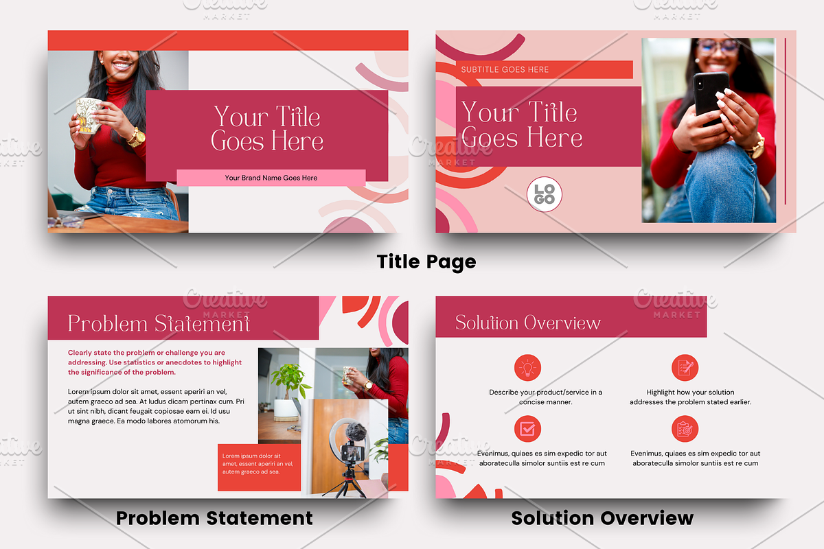 Best Business Pitch Deck for Canva, a Presentation Template by Templates by Carey (Photo 6 of 8)