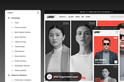 Larish - Fashion E-Commerce Website, a Landing Page Template by SLAB! Design (Thumbnail 2 of 5)