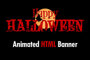 Happy Halloween Animated HTML Banner, a HTML Template by Digitalphaser (Thumbnail 1 of 2)
