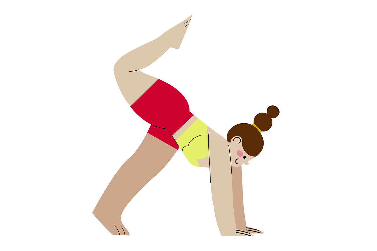 Yoga Poses Girls Fitness Woman, an Object Graphic by the_myro (Photo 4 of 9)