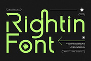 Rightin Modern Sans Serif Font, a Sans Serif Font by Perfectype (Thumbnail 1 of 8)