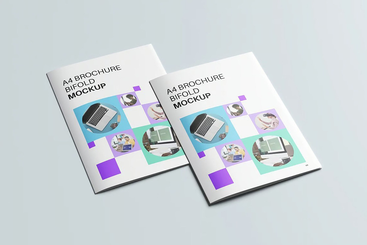 A4 Bifold Brochure Mockup, an Advertising Mockup by Se٧enStudio (Photo 3 of 6)