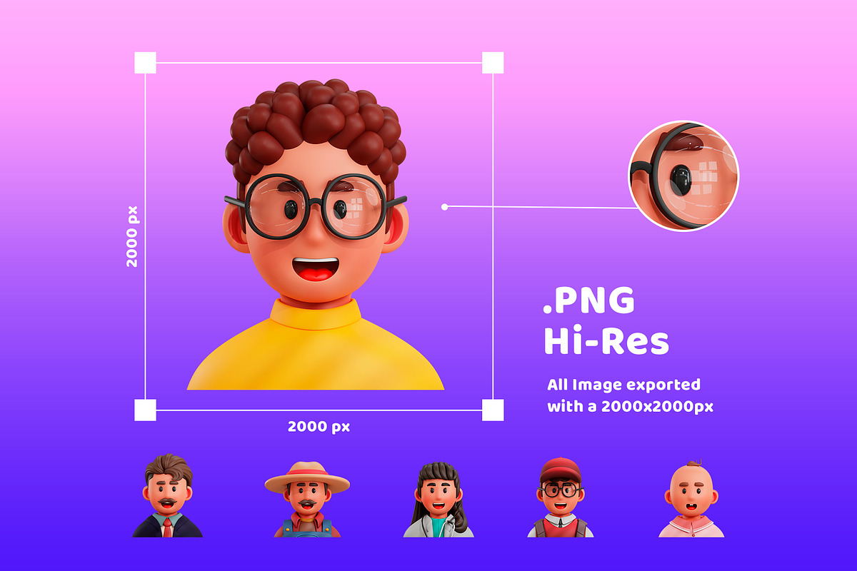 3D Avatar Job Professions, a Characters & Person 3D Model by Monstersvisual (Photo 2 of 6)