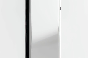 Futuristic white smartphone with multiple front-facing cameras a, a Background Photo by José Manuel Gelpi