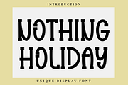 Nothing Holiday, a Script Font by InermediaSTUDIO (Thumbnail 1 of 8)