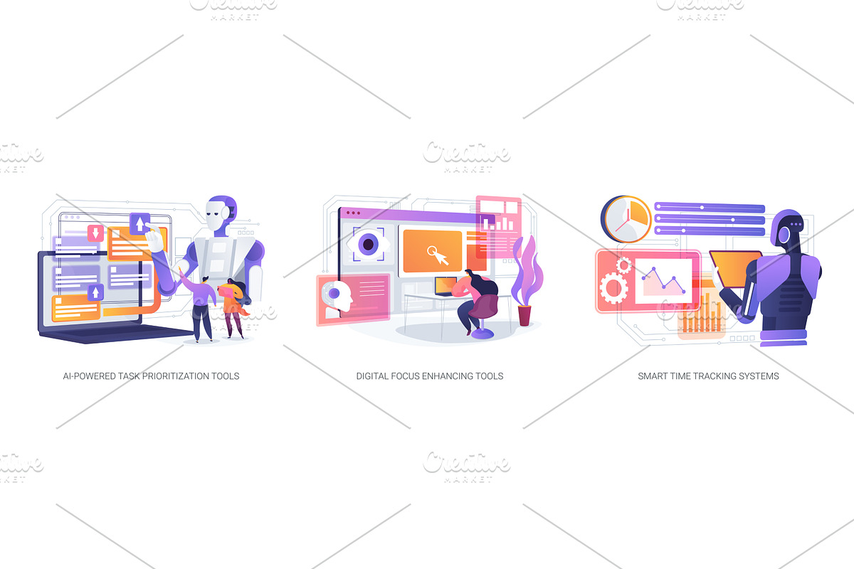 AI Tools for Productivity abstract, a Technology Illustration by Visual Generation