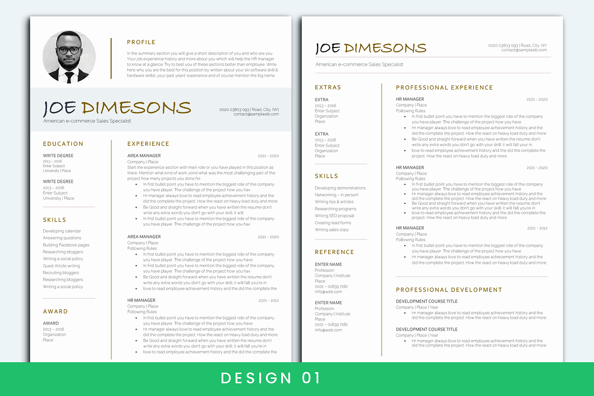Resume & CV whole shop bundle, a Resume Template by paulresume (Photo 5 of 9)