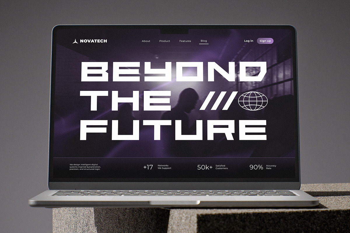 Wild Cyber - Modern Futuristic Font, a Sans Serif Font by Typia Nesia (Photo 8 of 11)