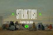 Striktus - Narrow Typeface, a Sans Serif Font by Kulturë Type (Thumbnail 1 of 9)