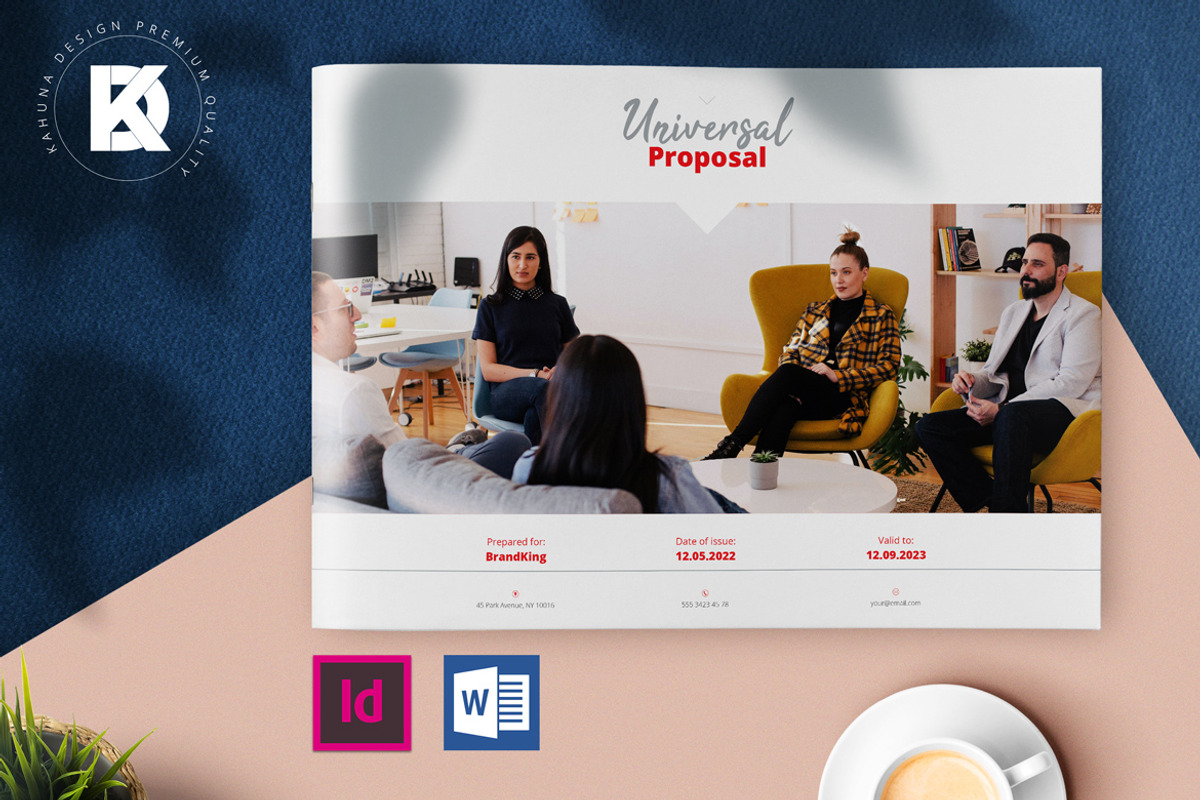 Red Project Proposal Landscape, a Stationery Template by Kahuna Design (Photo 1 of 11)