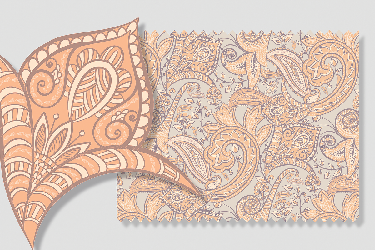 Indian Paisley Pattern, a Pattern Graphic by Lady Bruniere Design (Photo 4 of 11)