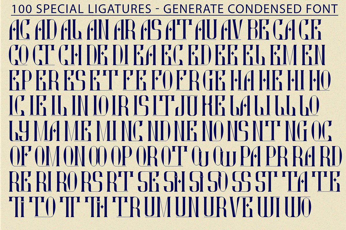 GENERATE CONDENSED FONT, a Serif Font by 177Studio (Photo 7 of 8)